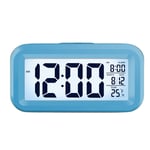 6 Color Operated  Digital LED Large Battery Display Alarm Clock Design light UK