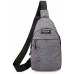 Generisk Fashionable herr axelväska, klassisk smal väska, bröstväska, crossbody väska, multifunktionell