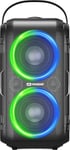 Mozo Black speaker Mozos Party-One (10?h, Fonctionnement sur piles), Enceinte Bluetooth, Noir