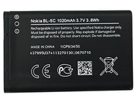Nokia BATNOBL5C Batterie BL5C/1112/1200/1650/1800/2300/2323 Classic/2330 Classic/2600/2700 Classic/N70 1020 mAh