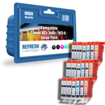 Refresh Cartridges Saver Pack 18x BCI-3e/6 Ink Compatible With Canon Printers