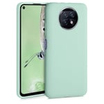 kwmobile TPU Case Compatible with Xiaomi Redmi Note 9T - Case Soft Slim Smooth Flexible Protective Phone Cover - Mint Matte