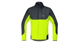 Veste thermique gore wear c5 windstopper thermo trail veste noir jaune fluo