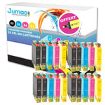 20 cartouches d'encre Jumao 18XL compatibles pour Epson Expression Home XP-325