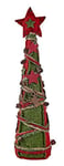 Comarco Sa Cône Feutre Vert/Rouge décoré 46 cm