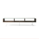 Vogue Soffbord 45x165 cm, Mörk Ek / Vit