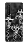 Giraffes With Sunglasses Case Cover For Sony Xperia 1 III