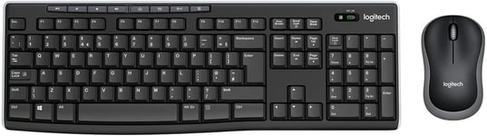 Logitech MK270 Wireless Keyboard and Mouse Combo for Windows, 2.4 GHz Wireless