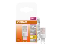 Osram - Led-Glödlampa - Form: Kapsyl - Glaserad Finish - G9 - 4.2 W (Motsvarande 37 W) - Klass F - Varmt Vitt Ljus - 2700 K