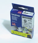 Brother P-Touch Cube Brother P-Touch Tape Sort på Hvit 9mm Flexible ID (8m) TZE-FX221 (Kan sendes i brev) 50210392