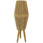 Aubry Gaspard - Lampe sur pied en jute et bois, vendue sans équipement électrique