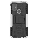 VGANA Case for MOTO Motorola G50, Anti-Fall [Tough Armor Series] Protective Cover with Foldable Holder. White
