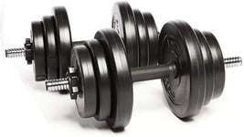 TnP 10kgx2 = 20KG Vinyl Dumbbells Set Gym Weights Plates Biceps Fitness Workout