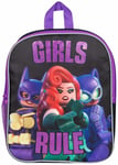 THE LEGO BATMAN MOVIE 'GIRLS RULE' KIDS JUNIOR BACKPACK SCHOOL BAG OFFICIAL 8039