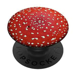 PopSockets Red Fly Agaric Amanita Mushroom Fungus Hipster Nature Gift PopSockets PopGrip: Swappable Grip for Phones & Tablets