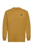 Basic Organic Tee L/S Tops T-shirts Long-sleeved Brown Clean Cut Copenhagen