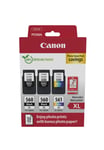 Canon PG-560XL x 2 / CL-561XL High Yield Genuine Ink Cartridges, Pack of 3 (2 x 