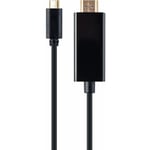 Cablexpert - usb-c male to HDMI-male adapter 4K 30Hz 2m juodas A-CM-HDMIM-01 (A-CM-HDMIM-01)