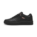 Puma Women Court Classy Sneakers, Puma Black-Rose Gold, 6.5 UK