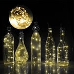LED-ljuskedja för vinflaskor - Dekorativ och Vattenavvisande Gul 1 meter
