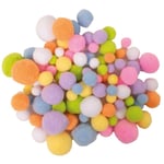 Pompoms Pastellfärger 100-pack Playbox