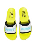 Puma Fenty By Rhianna Surf Slide Womens Flip Flops Sandal Black Yellow 367747 02