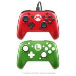 Nintendo Switch™ Faceoff™ Mario Deluxe Wired Pro Controller