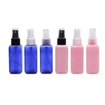 50ml Empty Refillable Plastic Pump Spray Bottle Travel Perfume A Blue&black