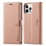 L-FADNUT Case for iPhone 6 iPhone 6S Wallet with Card Holder Leather Flip for iPhone 6/6S Case Magnetic Stand Shockproof Case Cover for iPhone 6/6S Rose Gold