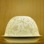 Nordic Lights Butterflies Bone Porcelain Candle Shade Tea Light Holder Gift