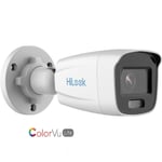 HiLook 2MP ColorVu IP Bullet Camera Lite 4mm Fixed PoE IPC-B129H By Hikvision