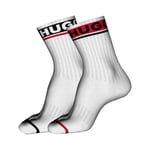 Hugo Boss 2 Pack QS Rib Gift Set White Sport Socks 50501976