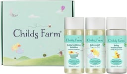 Childs Farm | Baby Bathtime Travel-Sized Sample Pack | Baby Moisturiser 30ml, B