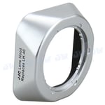 JJC LENS HOOD FOR OLYMPUS M.ZUIKO DIGITAL 14-42MM 1:3.5-5.6 II R AS LH-40 SILVER