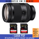 Sony FE 24-240mm f/3.5-6.3 OSS + 2 SanDisk 32GB UHS-II 300 MB/s + Guide PDF 20 techniques pour réussir vos photos