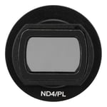 ND/PL Filter, Black ND/PL Lens Filter Optical Glass Polarizing Filter, for OSMO POCKET/POCKET2 Camera(ND4/PL)