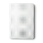 Zenus Avoc Mono Check Diary Etui pour iPad Mini 3/Mini Retina Argent