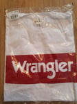 Topman Men's white logo Wrangler T-shirt UK Size S