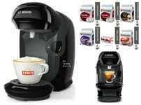 Bosch Tassimo Coffee Machine 0.7 Litre, 1300 Watt Black + 56 ☕ Variety Box