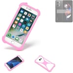 protective ring for Xiaomi Redmi Note 12T Pro Silicone Case Softcase Bumper pink