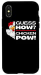 iPhone X/XS Guess How Chicken Pow: Funny Chickens Jokes Chicken Memes Case