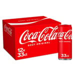 Soda Goût Original Coca-cola - Le Pack De 12 Canettes De 33cl