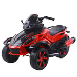 SUN JUNWEI Kids Electric Motorbike,Children's Electric Three-Wheeled Motorcycle with Music Lights Can Sit Two People Kids Toy Cars