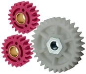 Cylinder Gear & 2 X Drive Pink Gears Fits Suffolk Atco / Balmoral