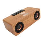 Alarm Clock Wireless Charger Speaker Wooden Speaker Alarm Clock RF Sound
