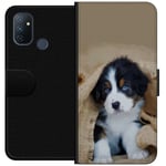 OnePlus Nord N100 Svart Plånboksfodral Valp