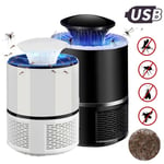 Usb Electric Bug Zapper Mosquito Insect Killer Lamp Led Light Tr White