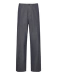 Knowledge Cotton Apparel Flint Wide Slub Yarn Pants - Gots/V Grå
