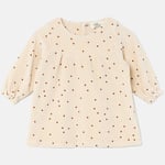 Cozmo Polka Dot Velour Klänning Stone |  | 12 months