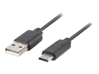 Lanberg - Usb-Kabel - Usb (Han) Til 24 Pin Usb-C (Han) - Usb 2.0 - 50 Cm - Sort